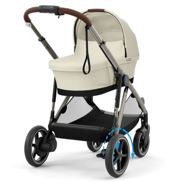 e-Gazelle S Electric Stroller - Taupe / Seashell Beige