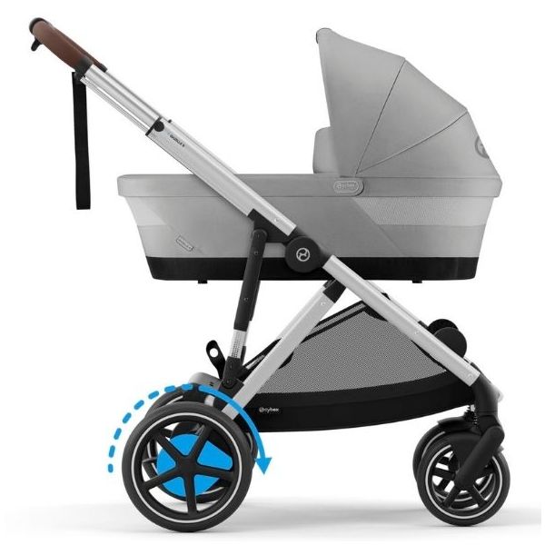 Poussette électrique 2e âge e-Gazelle S - Argent / Gris