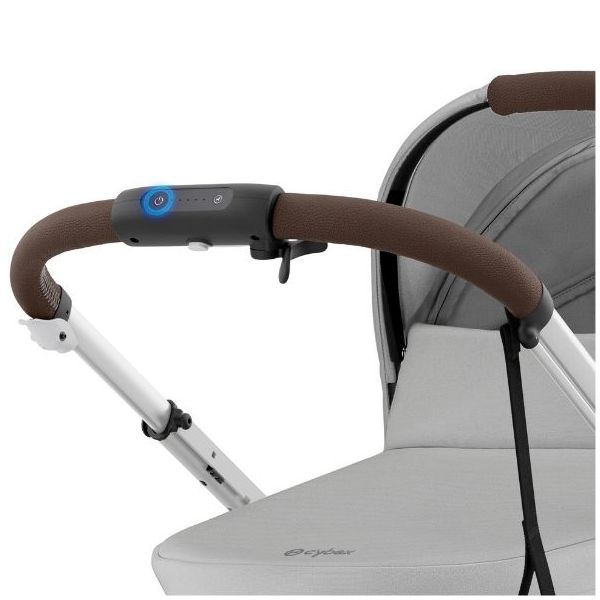 Poussette électrique 2e âge e-Gazelle S - Argent / Gris