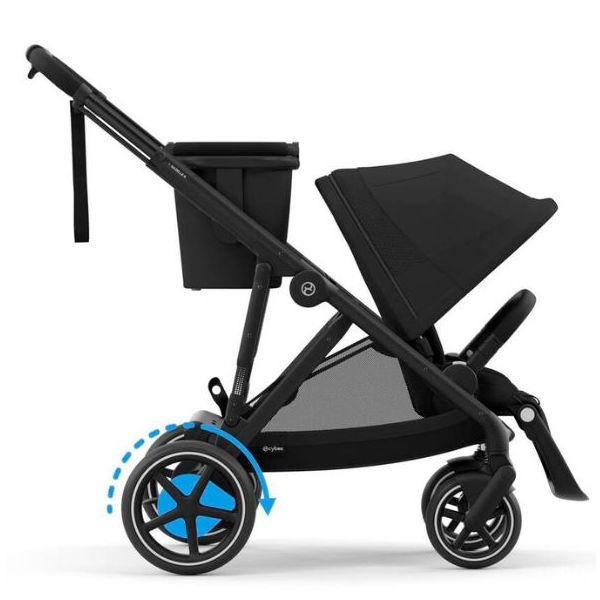 Poussette électrique 2e âge e-Gazelle S - Noir / Noir