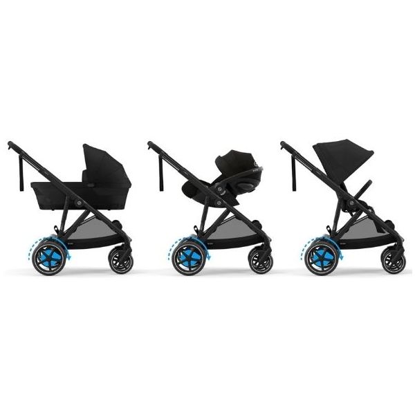 Poussette électrique 2e âge e-Gazelle S - Noir / Noir