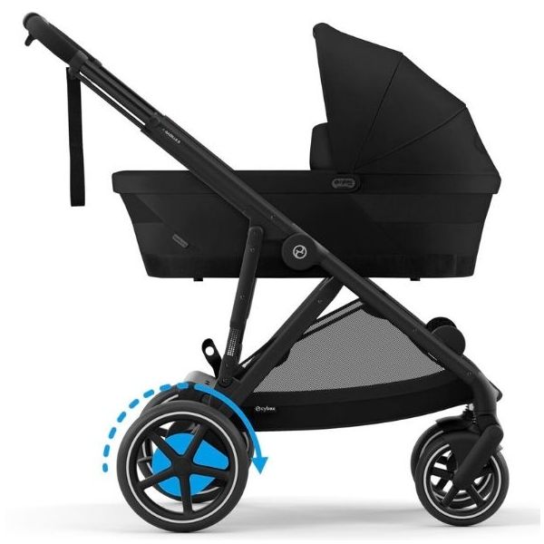 Poussette électrique 2e âge e-Gazelle S - Noir / Noir