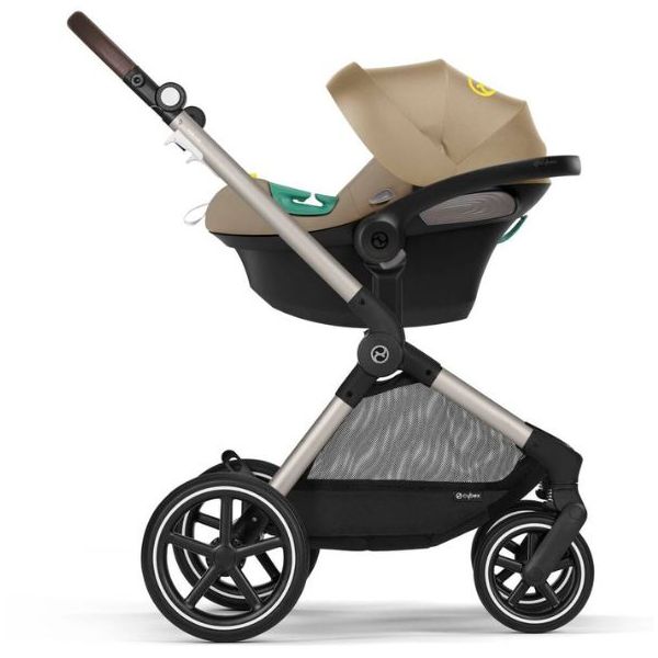 Poussette 2-en-1 Naissance et 2e âge Eos Lux - Taupe / Beige Coquillage