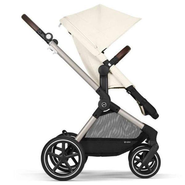 Poussette 2-en-1 Naissance et 2e âge Eos Lux - Taupe / Beige Coquillage