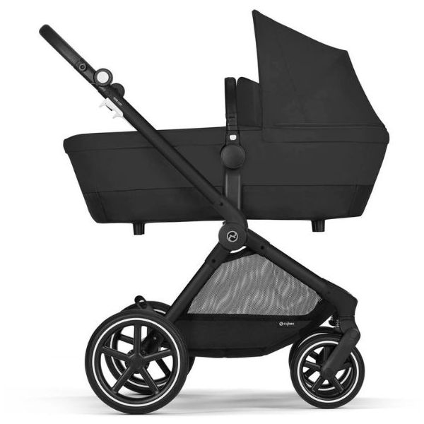 Poussette 2-en-1 Naissance et 2e âge Eos Lux - Noir / Noir