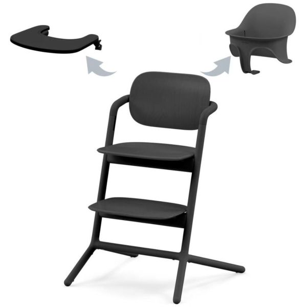 Lemo 3-in-1 Chair - Stunning Black
