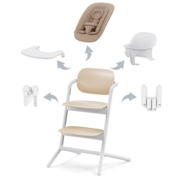 Lemo 4-in-1 Chair - Sand / White