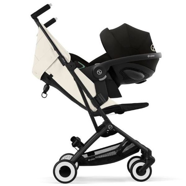 Libelle Compact Seat Stroller - Black / Canvas White