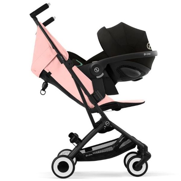 Libelle Compact Seat Stroller - Black / Candy Pink