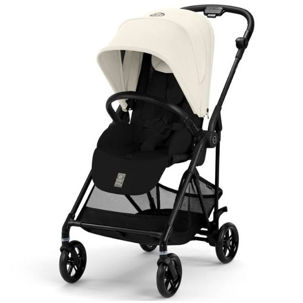 Poussette 2e âge Melio Carbon - Noir / Blanc