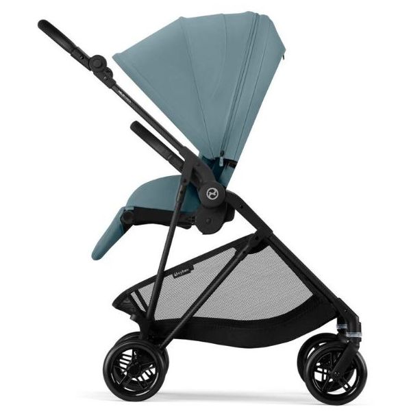 Melio Carbon Stroller - Black / Stormy Blue