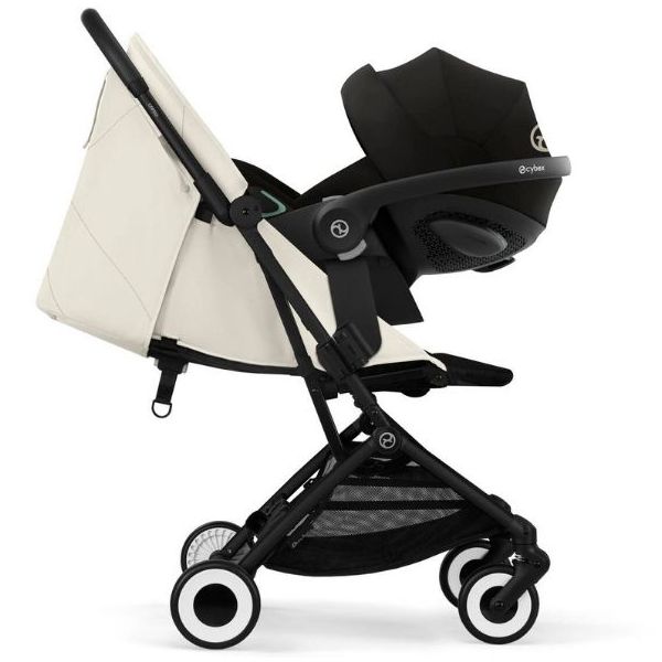 Orfeo Compact Seat Stroller - Black / Canvas White