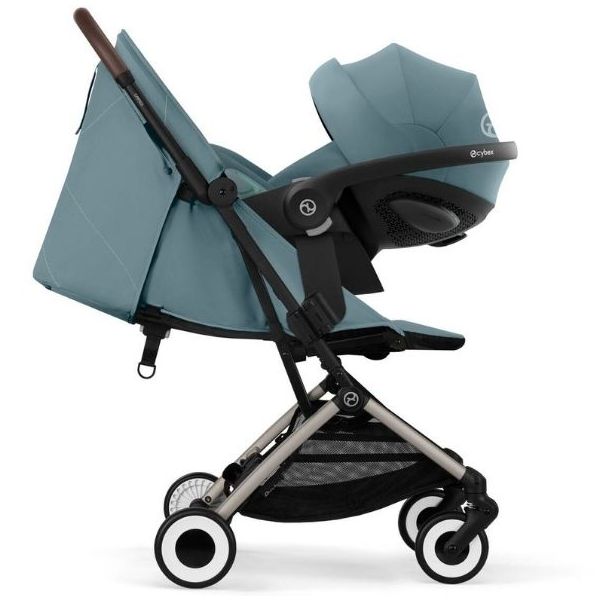Poussette Compacte Orfeo - Taupe / Bleu Orage