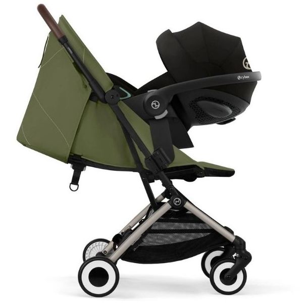Orfeo Compact Seat Stroller - Taupe / Moss Green