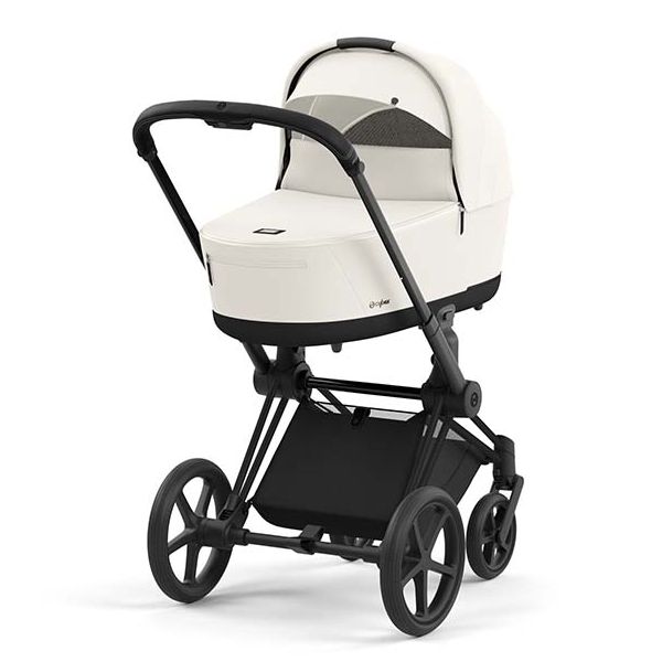 Poussette naissance et 2e âge Priam - Châssis Noir Mat - Couleur de nacelle au choix