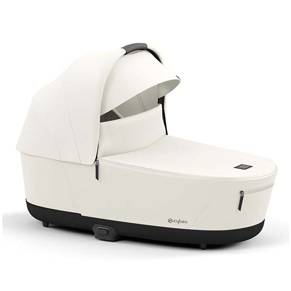 Poussette naissance et 2e âge e-Priam - Châssis Noir Mat - Couleur de nacelle au choix