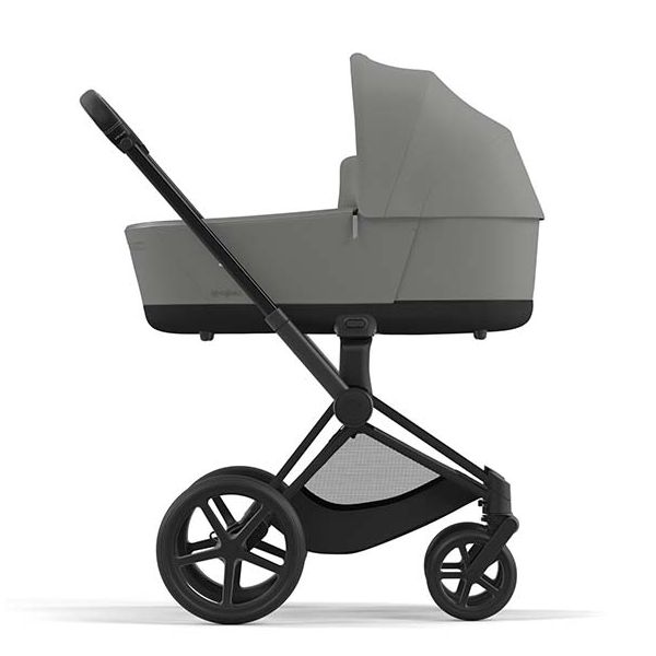 Poussette naissance et 2e âge Priam - Châssis Noir Mat - Couleur de nacelle au choix
