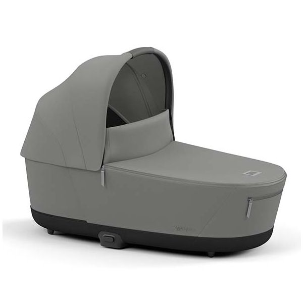 Poussette naissance et 2e âge e-Priam - Châssis Noir Mat - Couleur de nacelle au choix