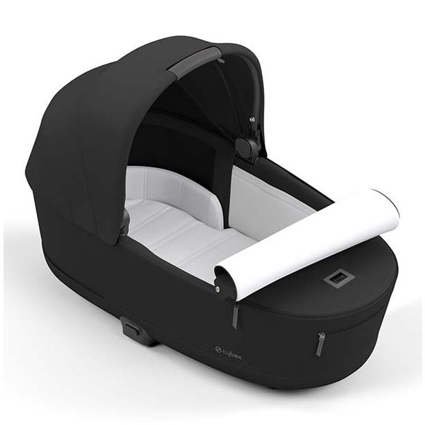 Poussette naissance et 2e âge e-Priam - Châssis Noir Mat - Couleur de nacelle au choix