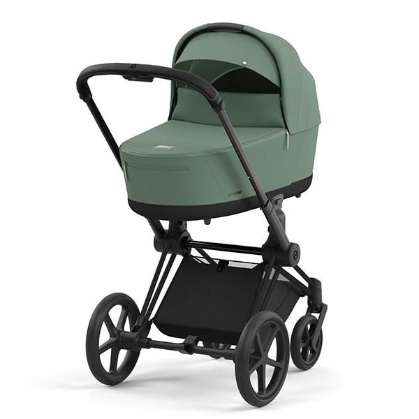 Poussette naissance et 2e âge Priam - Châssis Noir Mat - Couleur de nacelle au choix