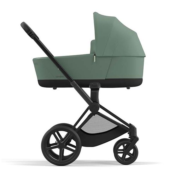 Poussette naissance et 2e âge Priam - Châssis Noir Mat - Couleur de nacelle au choix