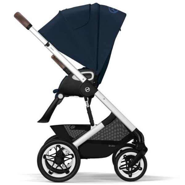 Poussette 2e âge Talos S Lux - Argent / Bleu Marine