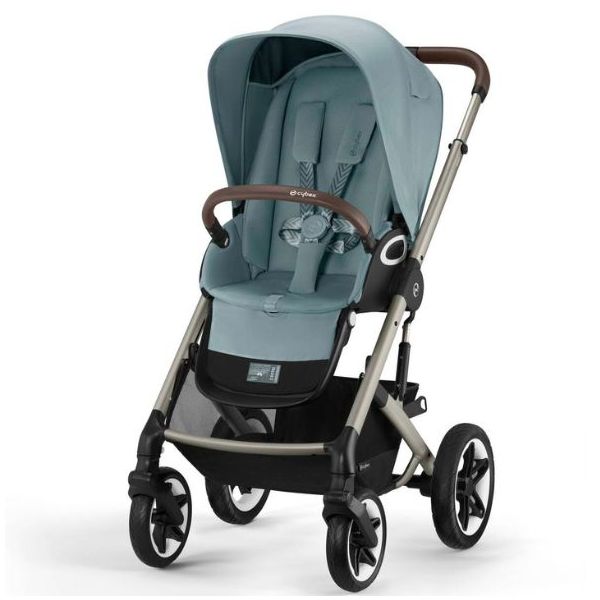 Talos S Lux Stroller - Taupe / Stormy Blue