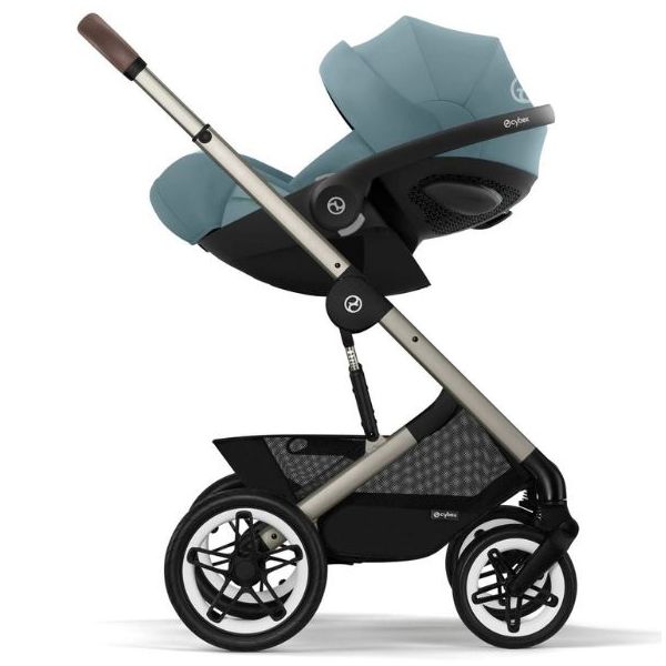 Talos S Lux Stroller - Taupe / Stormy Blue