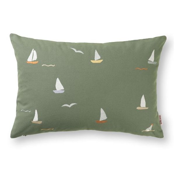Coussin rectangulaire brodé Cinna - Voiliers