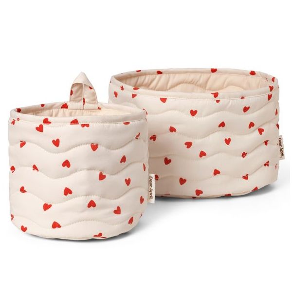 Set of 2 Kiki Quilted Storage Basket - Little Love
