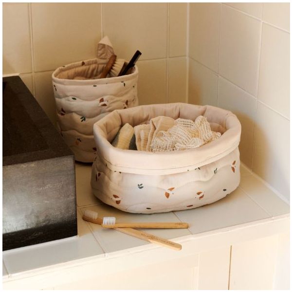 Set de 2 paniers de rangement Kiki - Oiseaux