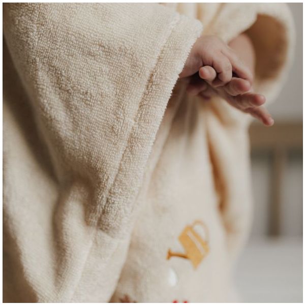 Puk Embroidered Terry Bath Poncho - Harmony