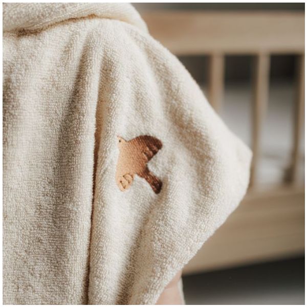 Puk Embroidered Terry Bath Poncho - Harmony