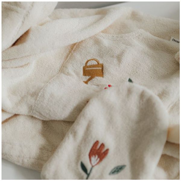 Puk Embroidered Terry Bath Poncho - Harmony