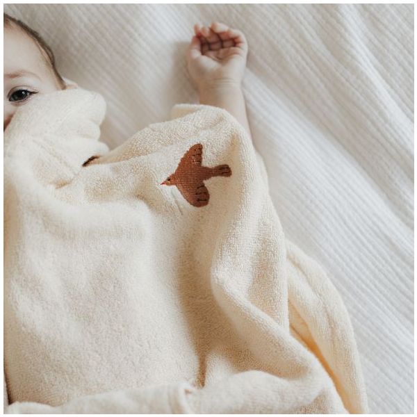 Puk Embroidered Terry Bath Poncho - Harmony