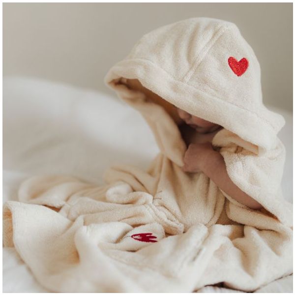 Puk Embroidered Terry Bath Poncho - Harmony