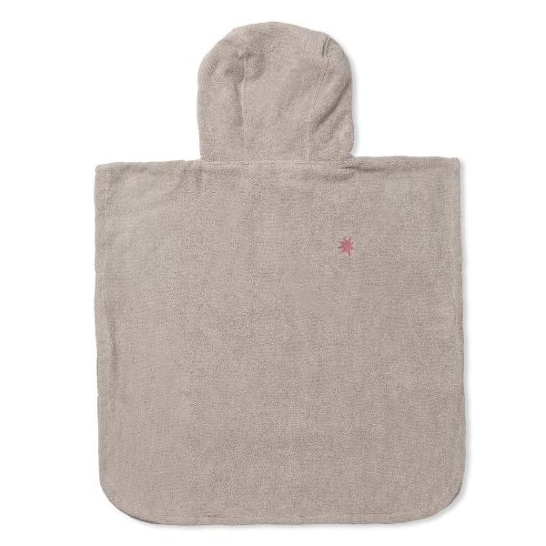 Puk Embroidered Terry Bath Poncho - Moon Cat