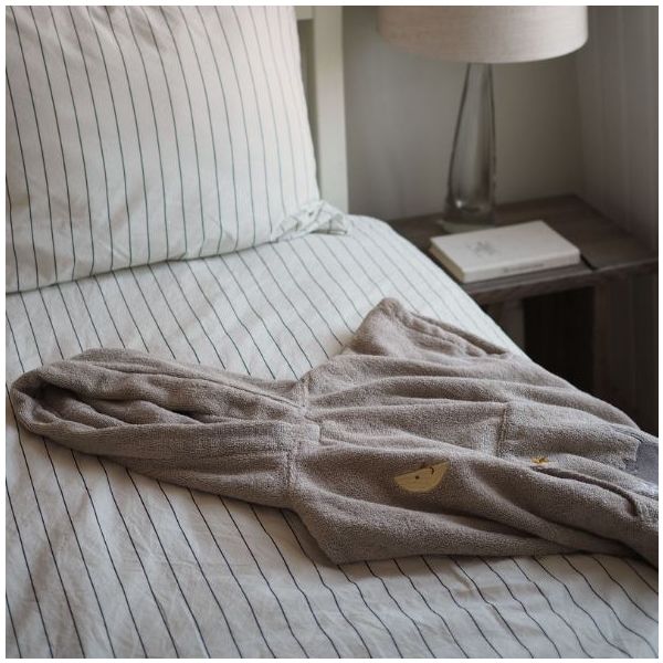 Puk Embroidered Terry Bath Poncho - Moon Cat