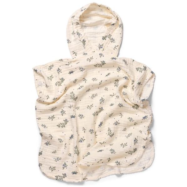 Ponyo Muslin Bath Poncho - Blueberries