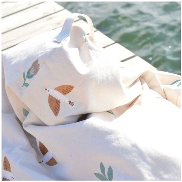 Pouf enfant brodé Bay - Oiseaux