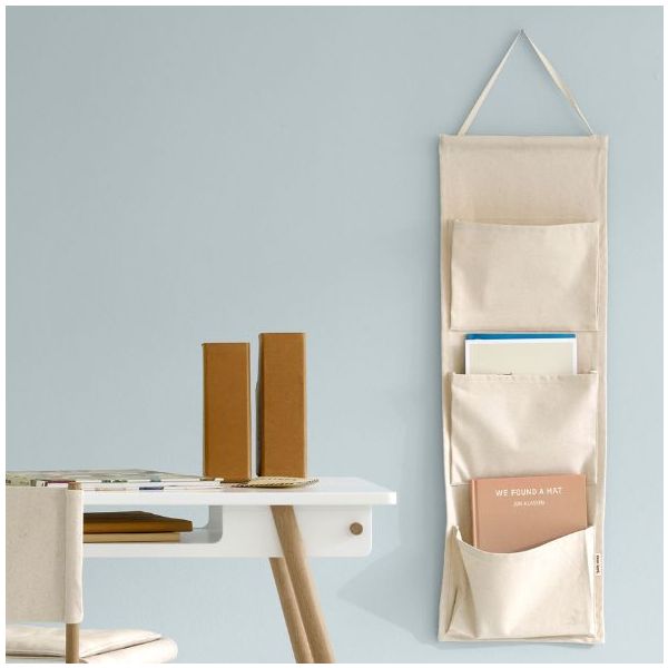 Rangement mural en toile Pippa - Naturel