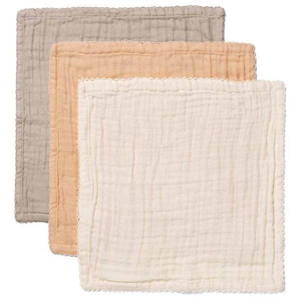 Ren Muslin Cloth - 3 Pack - Natural Mix