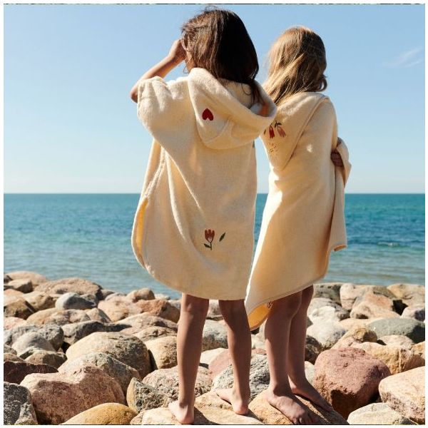 Petal Embroidered Baby Hooded Towel - Harmony