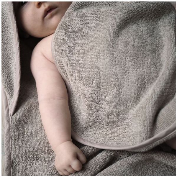 Petal Embroidered Baby Hooded Towel - Moon Cat