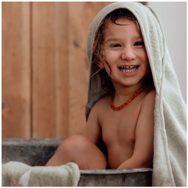 Petal Embroidered Baby Hooded Towel - Sailsboats