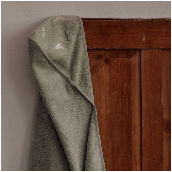 Petal Embroidered Baby Hooded Towel - Sailsboats