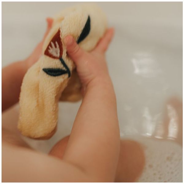 Set of 2 Paw Embroidered Bath Gloves - Harmony