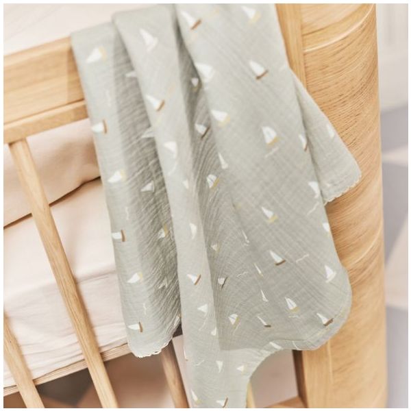 Set de 3 petits langes Mio - Voiliers