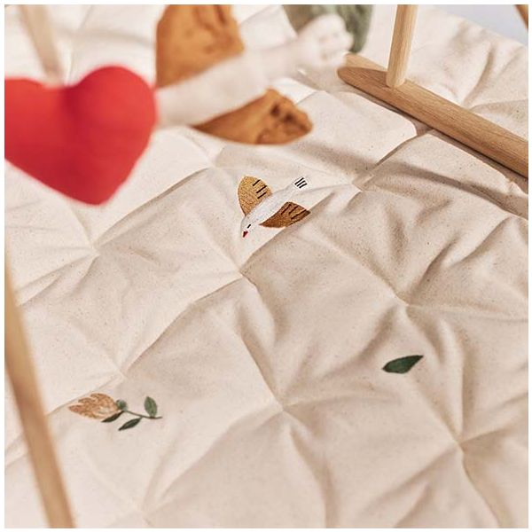 Tapis d'éveil brodé Meri - Oiseaux