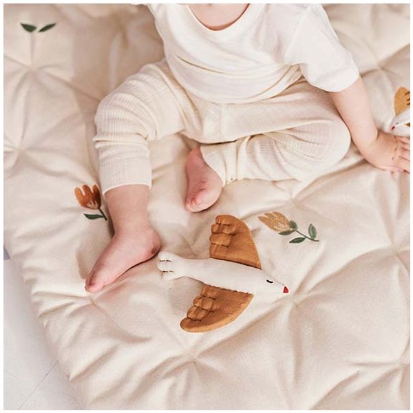 Tapis d'éveil brodé Meri - Oiseaux